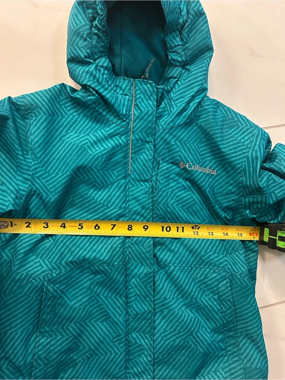 Columbia Kids Teal Hooded Puffer Jacket